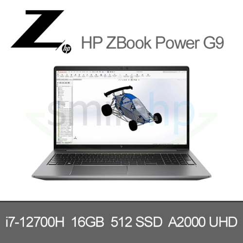 HP ZBook Power 15.6 G9 / Win 10, i7-12700H, 512GB SSD, 16GB, RTX A2000, 3y UHD