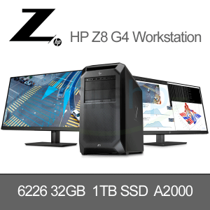 HP Z8 G4 6226 2.7 12C / 32GB / 1TB SSD / A2000 12G