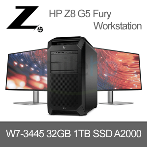 HP Z8 G5 Fury W7-3445 4.6 20C / 32GB / 1TB SSD / A2000